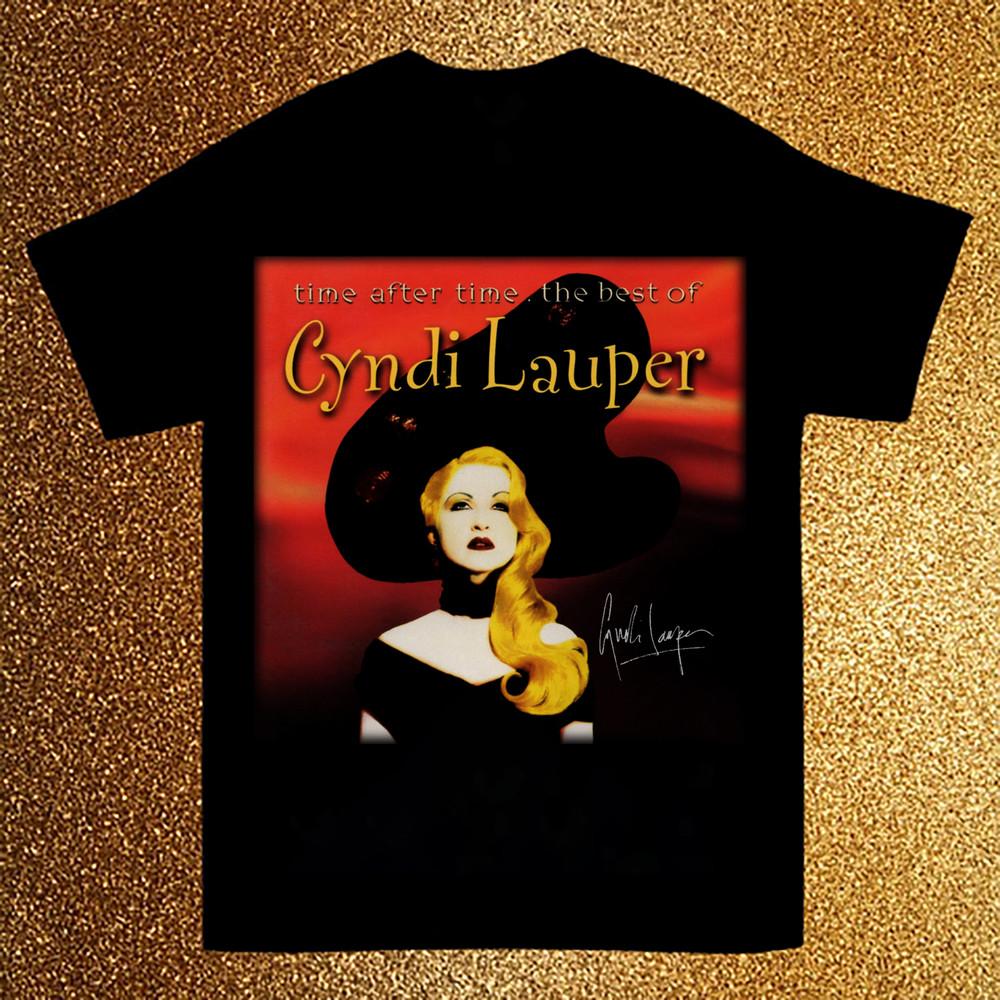 New Cyndi Lauper Time After Time Short Sleeve Black S-2345XL Men T-Shirt Unisex T-Shirt XL