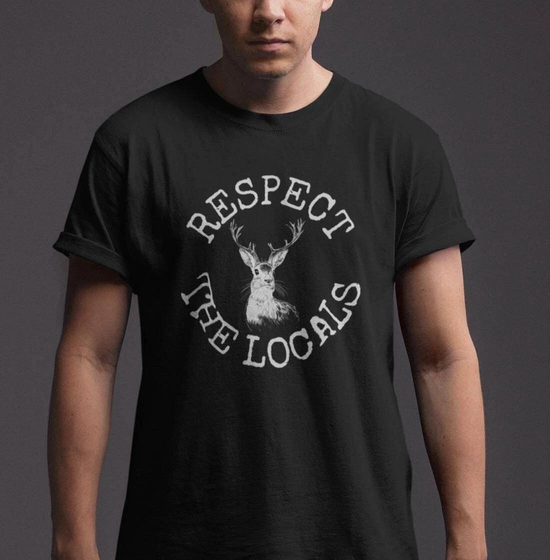 Respect The Locals Jackalope Shirt M