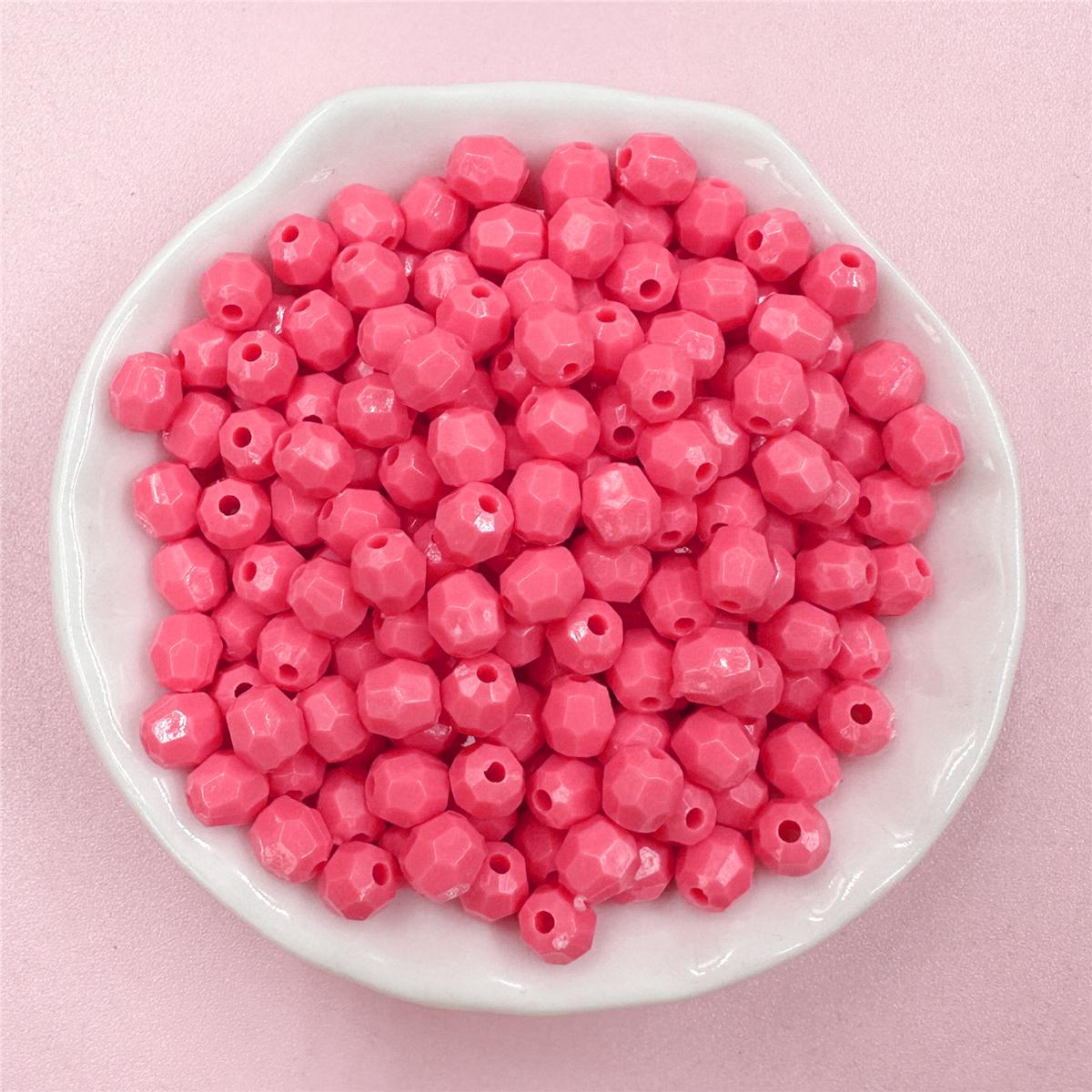 

Аксессуары Многогранные макароны Цветной браслет Серьги «сделай сам» 5,5*6 мм Изготовление ювелирных изделий Мода 100 шт. Граненые подвески Материалы Овальные бусины красный