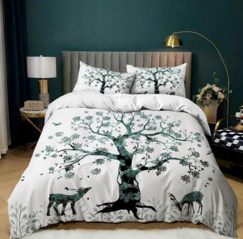 Art Giraffes Quilt Duvet Cover Bedding Set Pillowcase Single Double King Size UK