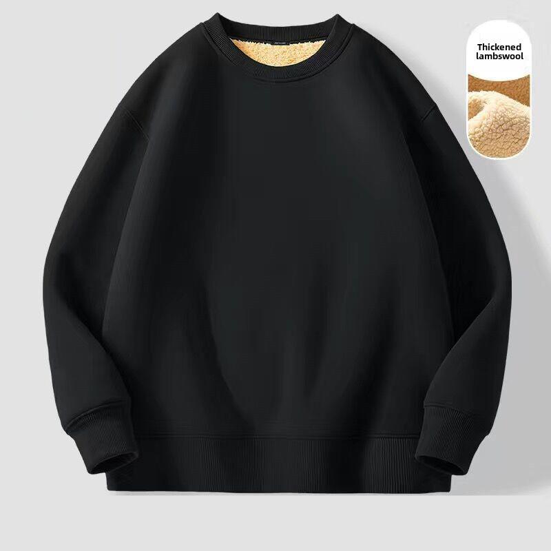 Men's & Women's Thick Fleece Sweater - Lamb Fleece, Warm, Round Neck - Perfect for Autumn & Winter