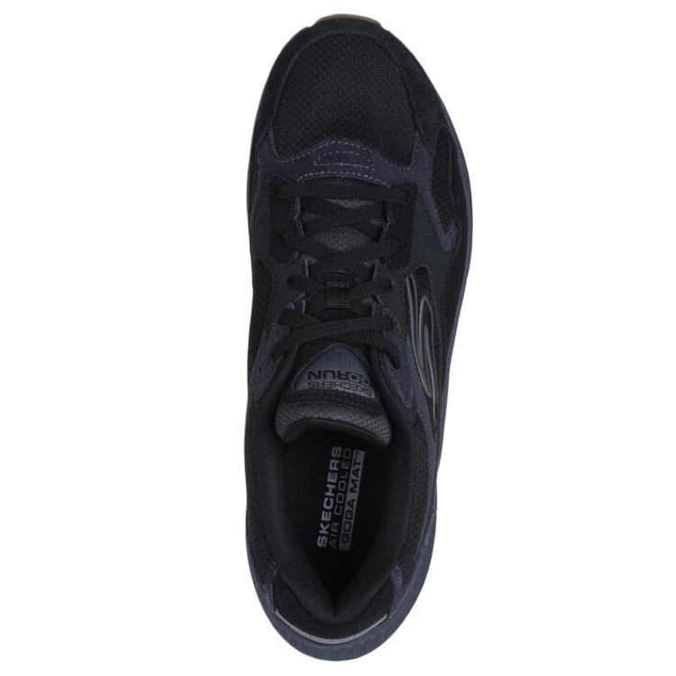 Skechers Go Run Consistent 2.0 Retro Runner V1 Comfortable Simple Versatile Low Top Running Shoes Men Sneakers Black 220872-BKCC