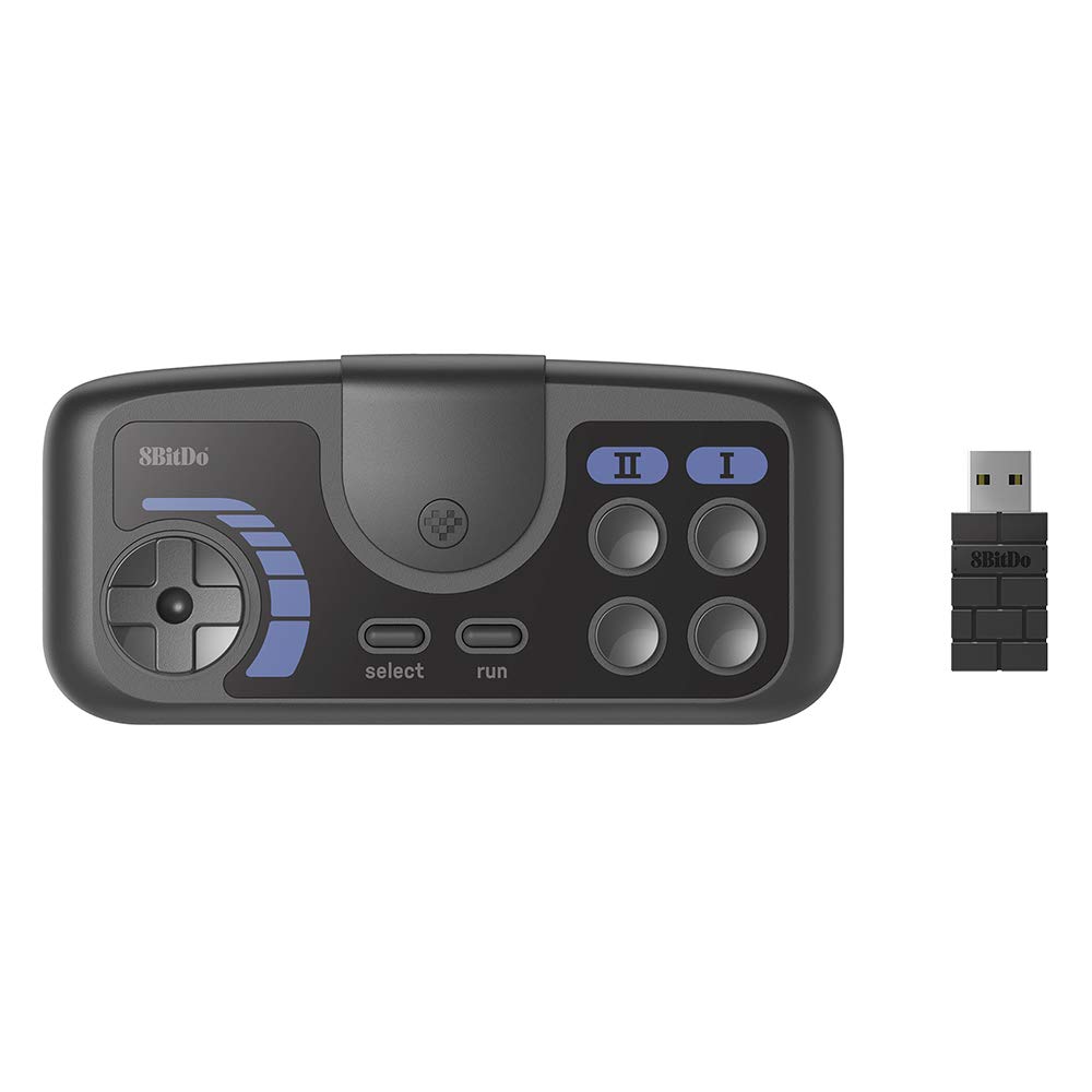 

GoolRC 8Bitdo TG16 Wireless Gamepad PC Engine mini CoreGrafx mini for mini Switch TubroGrafx-16 (Dark Gray) темно-сірий