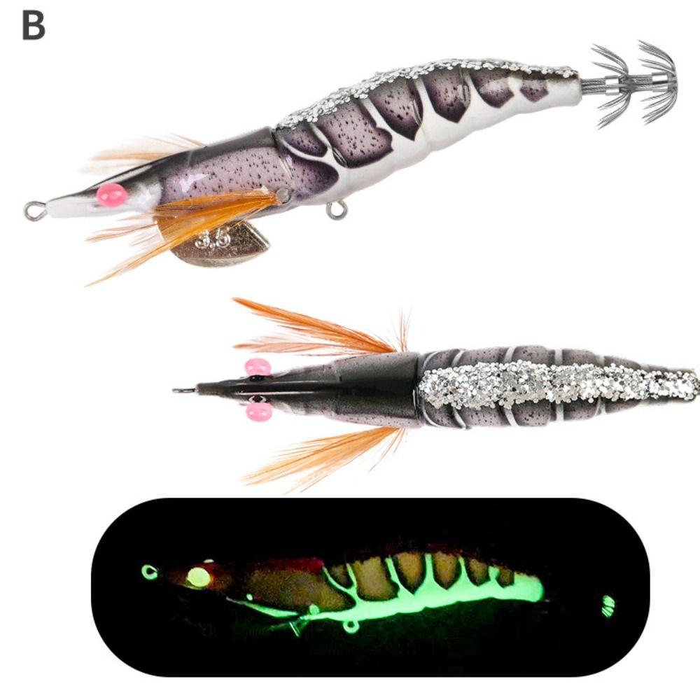 130mm/20g Shrimp Bait 3.5# Octopus Lure 2025 Squid  Hook  Lifelike