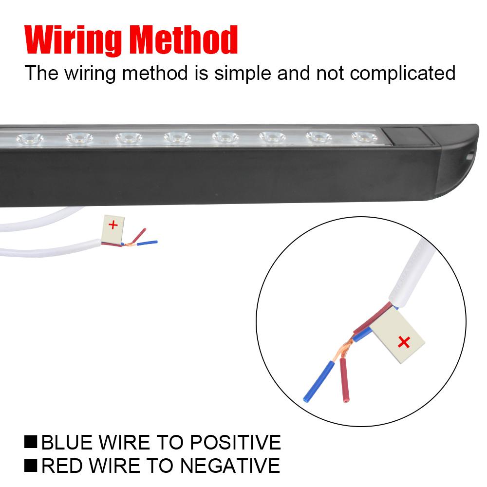 For RV Caravan Interior Wall Lamps 6000k Outdoor Camping Light Equipment Trailer Exterior Lamp 18 LED Awning Lamp 12-28V