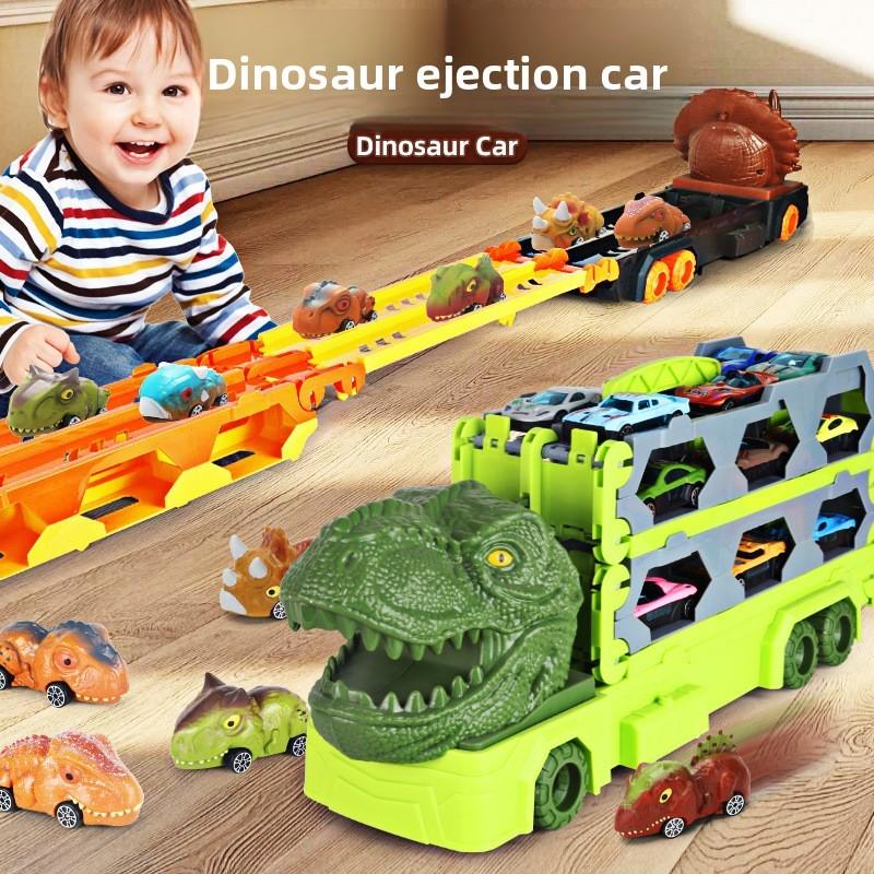 Rex T Toys Track Playset Alloy Vehicles Dinosaur Figures Children Gift Festival