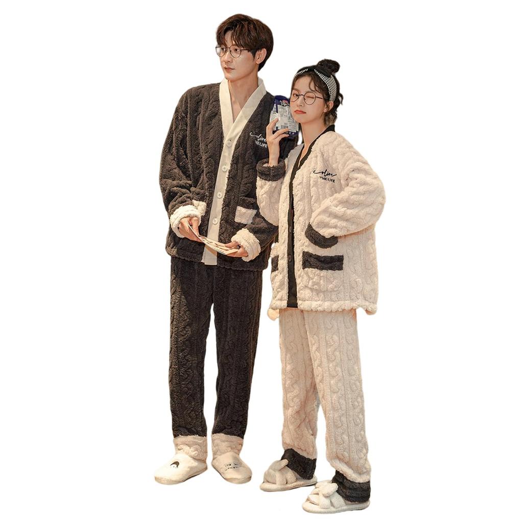 YunXiozy Seturi Asortate și Asortate pentru Bărbați și Un cadou perfect pentru Fluffy și acești pijamale calde și confortabile sunt perfecte pentru toamnă și Star