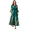 AB170 Bestickter Netz-Bademantel: Elegantes muslimisches Abendkleid für Damen für Herbst/Winter
