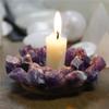 Natürlicher Amethyst Rohstein Kristall Kerzenhalter Europäischer Hochzeitskerzenhalter Dekoration Heimhandwerk