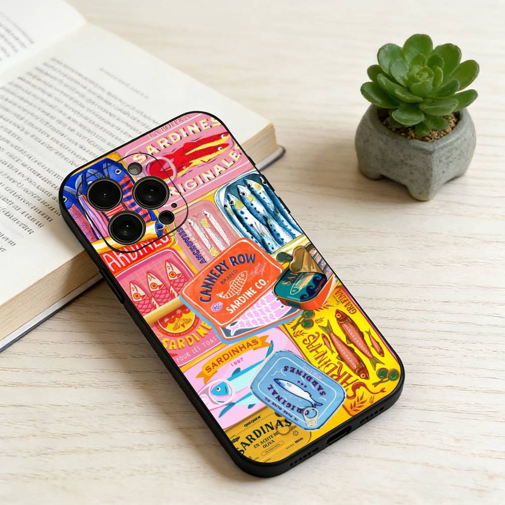 S-Sardine  Phone Case Silicone Soft For IPhone 17 16 15 14 13 12 11 X XR Plus Pro Max Plus