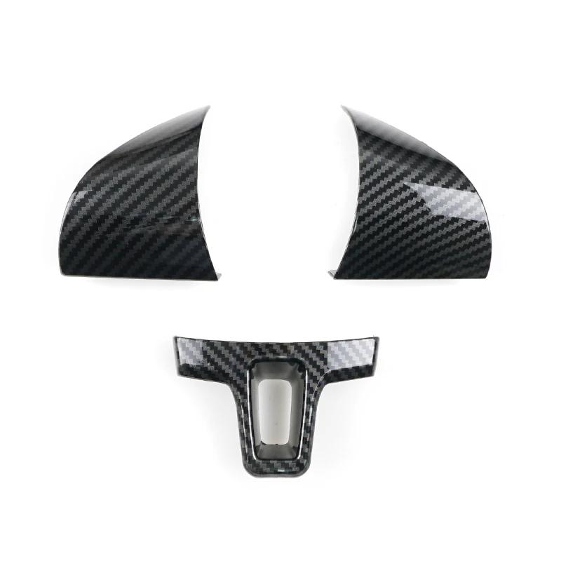 ABS Carbon Fiber Steering Wheel Cover Protective Trim For VW Golf 6 MK6 Passat B7 CC Jetta Bora Polo Tiguan Caddy Touran Sharan