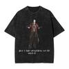 Devil May Cry T Shirt Washed Oversized Streetwear Hip Hop Vintage TShirts for Men Women Clothing Short Sleeve Cotton Tee Shirt