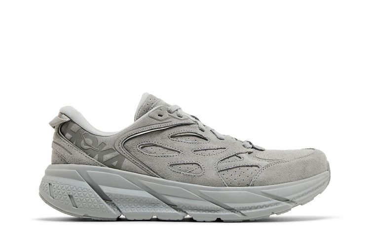 Men's Sneakers Hoka One One Clifton L Suede Limestone (All Gender) Limestone/Limestone