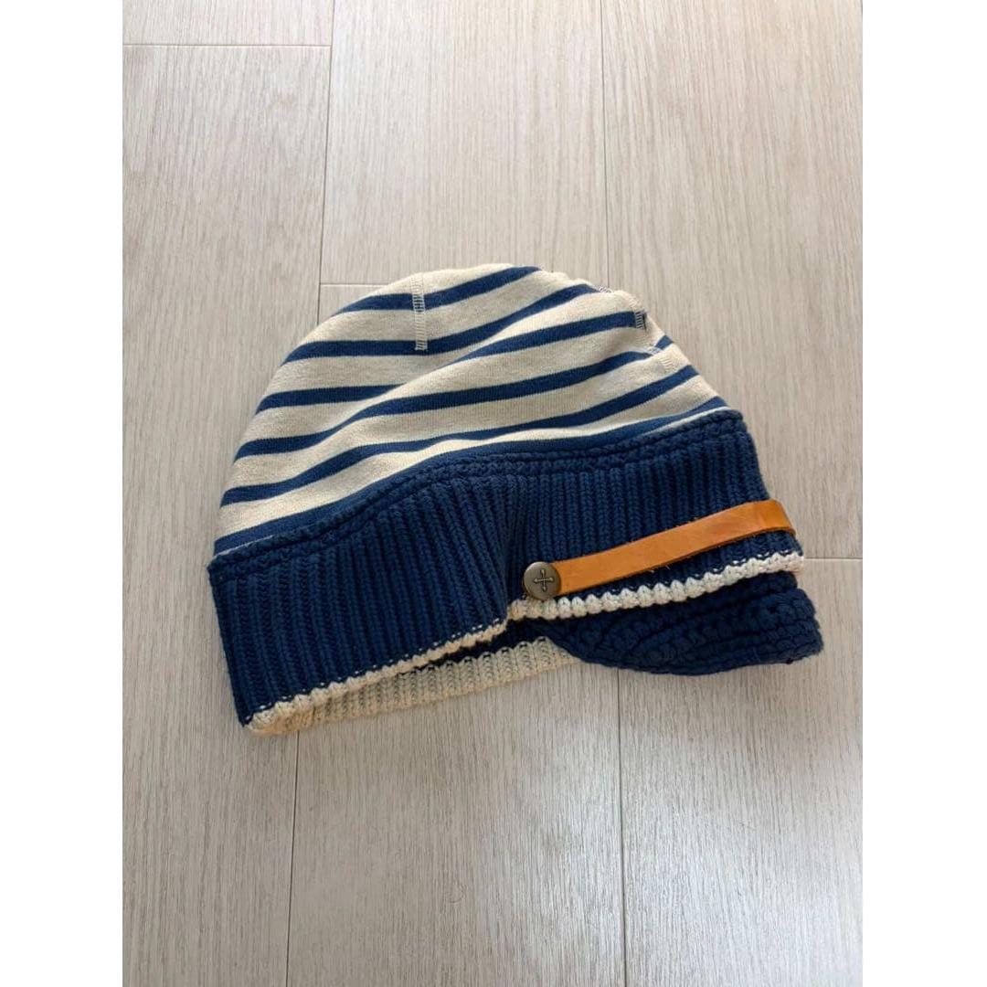Used Kapital Navy Sailor Beanie