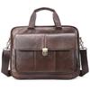 New Men's Briefcase Casual Vintage Genuine Leather Handbag Large-Capacity Business Laptop Bag Crossbody Bag