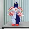 7 Inch Ceramic Figurines, Bendable Arms And Legs, Hand Painted, Stand Up for Desktop,