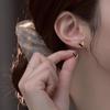 V-Shaped Small Stud Earrings for Women: Chic, Versatile, Shiny Fashion Accessory