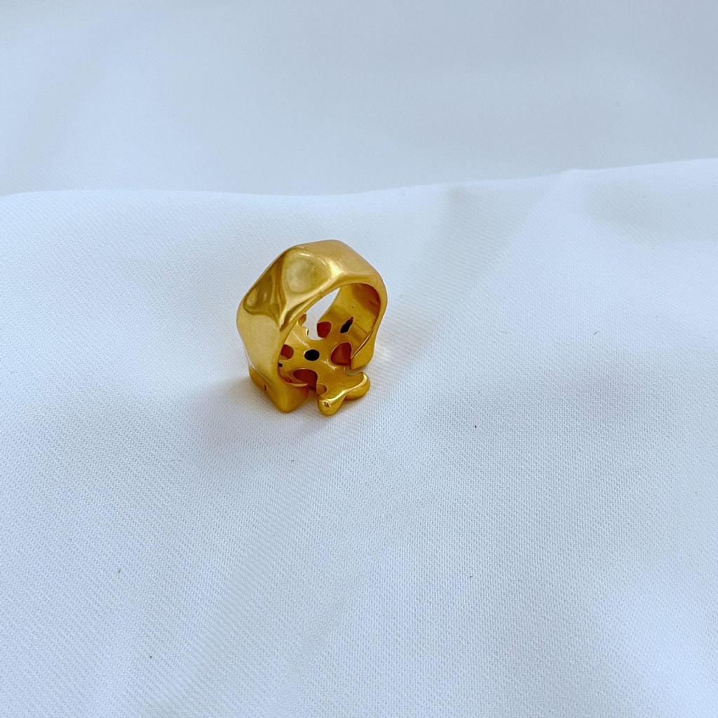 Chic Minimalist English Letter Metal Ring