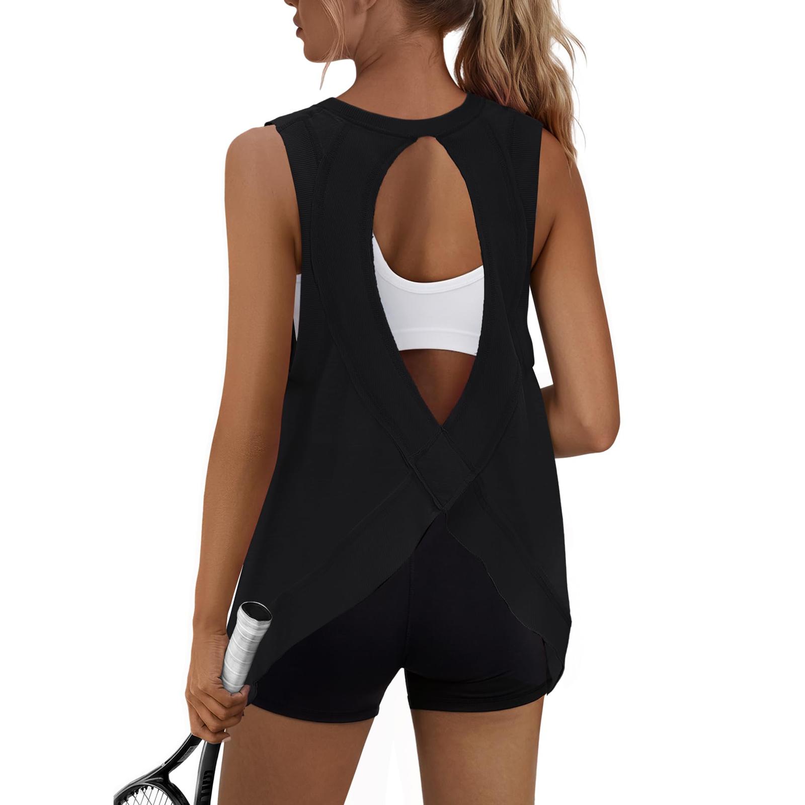 Women s Sleeveless Round Neck Casual Tank Top for Sports and Everyday Wear L