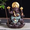 Trendshome Decor Lord Ganesha Indie Sloní bůh zpětné proudění kadidelnice držák kadidelnice dárek