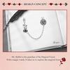 BAMOER Mr. Rabbit Safety Chain 925 Sterling Silver Bunny & Clock Charms Fit Originálny náramok