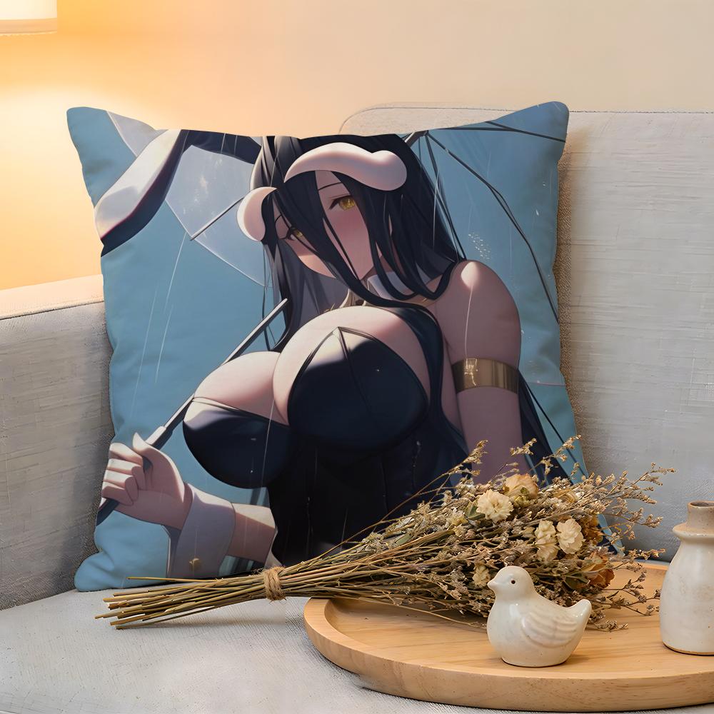 Cushion Cover Linen SkinFriendly Soft Decorative Case for Sofa Home Decor Hot Anime AAlbedo Pillow cover