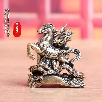 2026 New Creative Horse Cute Statue Key Chain Pendant Home Office Desktop Ornaments Funny Toys Party Gift