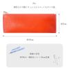 Pencil Genuine Pencil for Women and Pen Writing Pencil Pen Gentlemen and Deep Orange Case, Leather, Case, Slim, Men, Leather, Holder, Compact,
