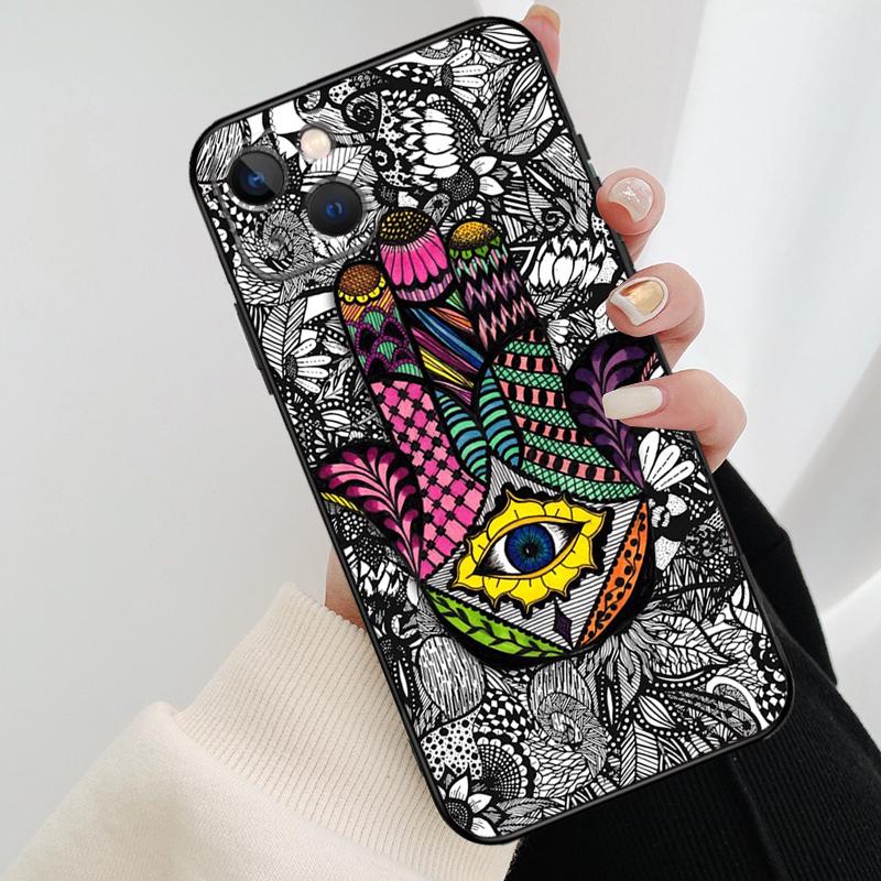 Coque de téléphone Main de Fatima Hamsa Pour iPhone 17 Pro Max 14 13 12 11 15 16 Pro Max mini 15 16 Plus 16e 17 Air Cover