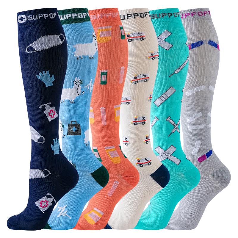 

Cross-border Sports Compression Socks for Beautiful Legs - High Elasticity Long Calf Socks Small/Medium