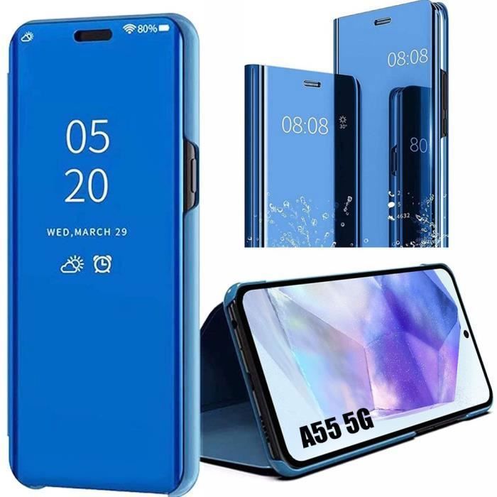 Coque de protection - BOOLING - Samsung Galaxy A55 5G - Smart Case - Effet Miroir - 360° Antichoc
