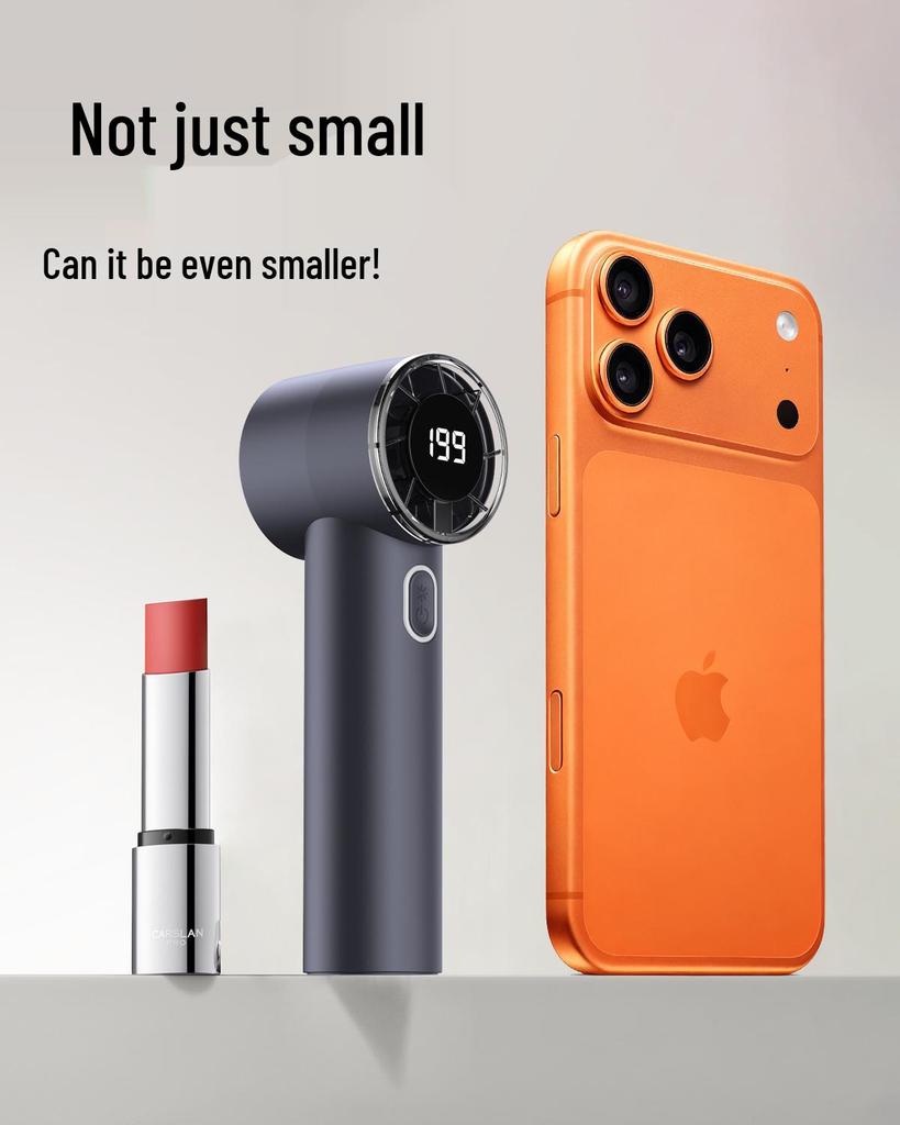 T233 High-Speed USB Rechargeable Handheld Fan with Digital Display 