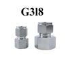 M10-M20 Metrisch 1/8" 1/4" 3/8" 1/2" BSPP NPT Verzinnt x 1/8-1 Zoll 3-16mm Klemmverschraubung 304 Edelstahl Rohrverschraubung Verbinder