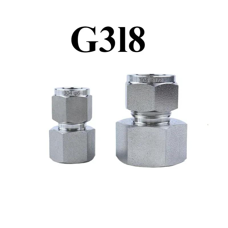 M10-M20 Metrisch 1/8" 1/4" 3/8" 1/2" BSPP NPT Verzinnt x 1/8-1 Zoll 3-16mm Klemmverschraubung 304 Edelstahl Rohrverschraubung Verbinder