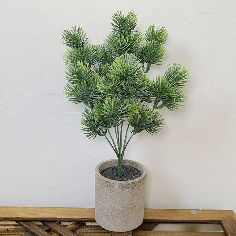 Green Artificial Pine Branches DIY Accessories Fake Pine  Festival Ornament