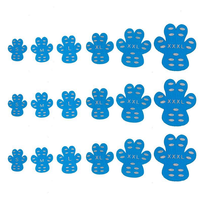 

20PCS/Set One-off Dog Shoe One-off Dog Foot Patches Anti-scalded Dust Dog Shoe-pad XS（old） синий