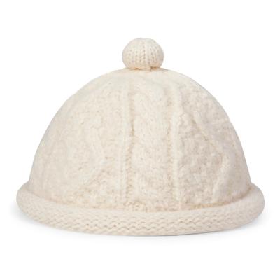 CROOGO Cute Knit Roll Brimless Hat for Fall and Warm Wool KH25Q26 Cap, Winter, Beanie, Unisex, Round, Brimless, Outdoor, Travel, Cream,