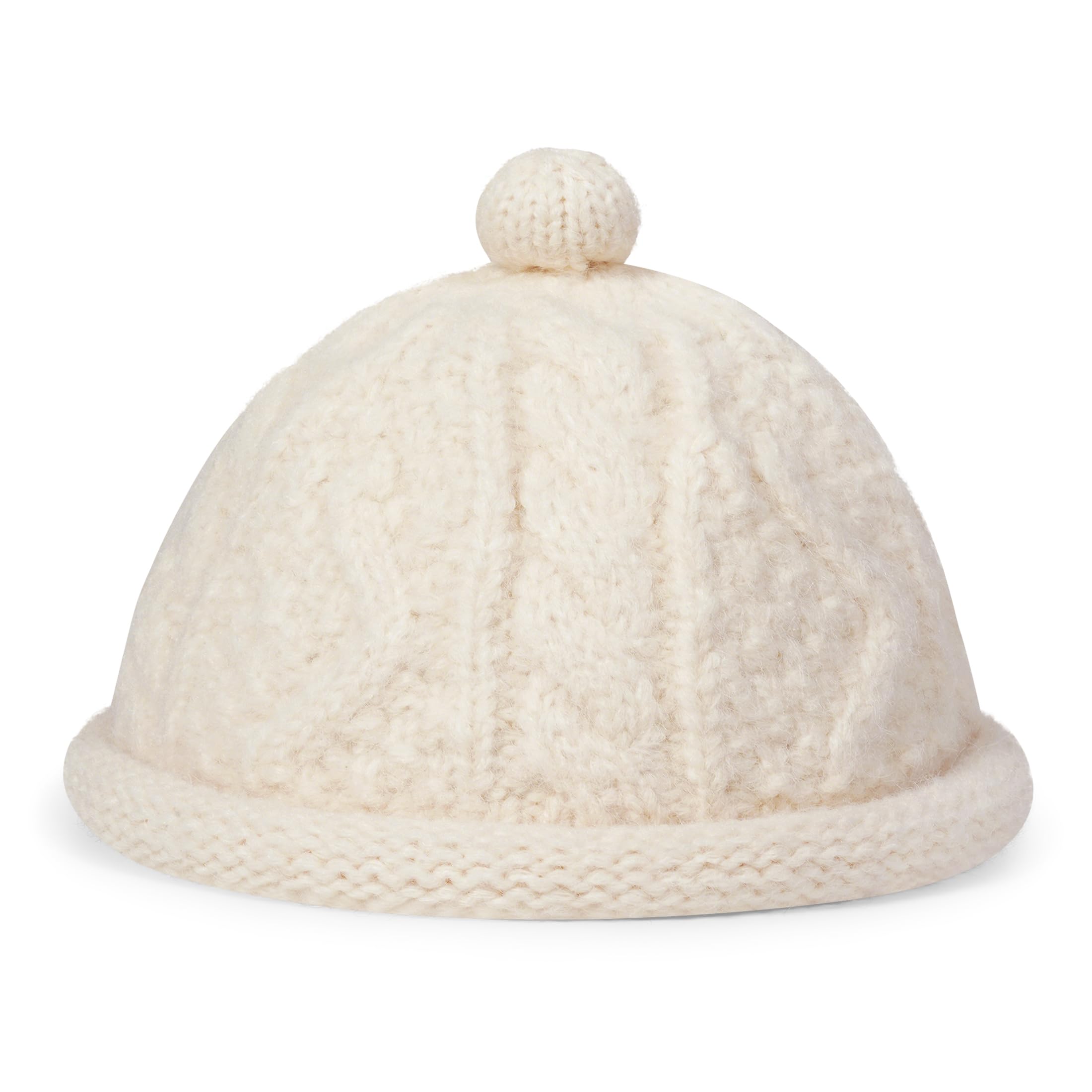 

CROOGO Cute Knit Roll Brimless Hat for Fall and Warm Wool KH25Q26 Cap, Winter, Beanie, Unisex, Round, Brimless, Outdoor, Travel, Cream,