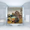 Antique Car Shower Curtain Vintage Classic Old Truck Car On Farm Field Retro Rustic Farmhouse Fabric Bathroom Decor Curtain Hook