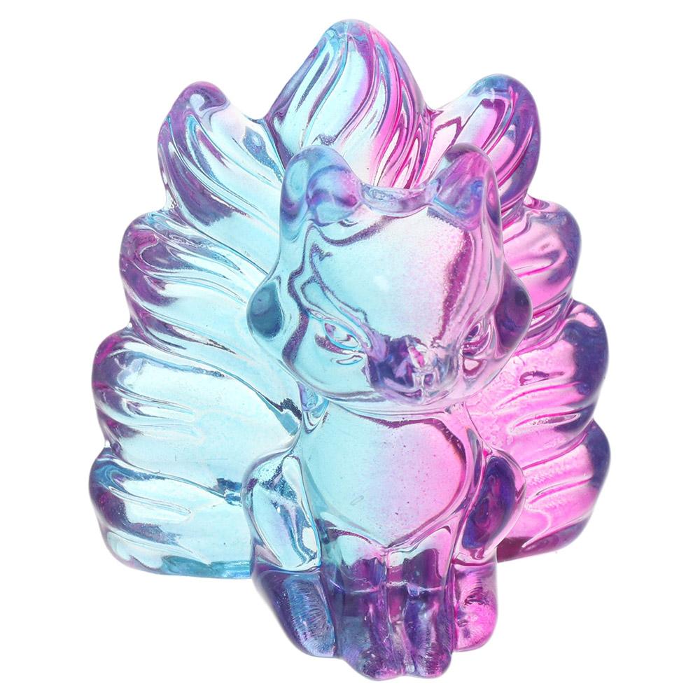 Colorful Crystal Fox Ornament Crystal Pretty Glass Ornament Fashion Fox Ornament Home