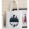 Women Graphic College Harajuku Shopper Bag Van Gogh Sunflower Starry Sky Shopping Bag Women Canvas Shoulder Bag Large Tote Bag