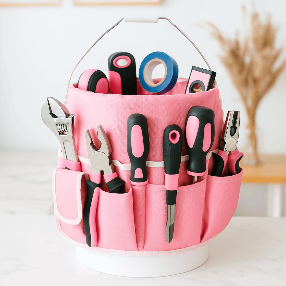 Storage Holder Oxford Cloth Garden Kit Waist Pouch Belt Storage Bucket Kit Pockets Hardware Storage Electrician Tools Bag DIY