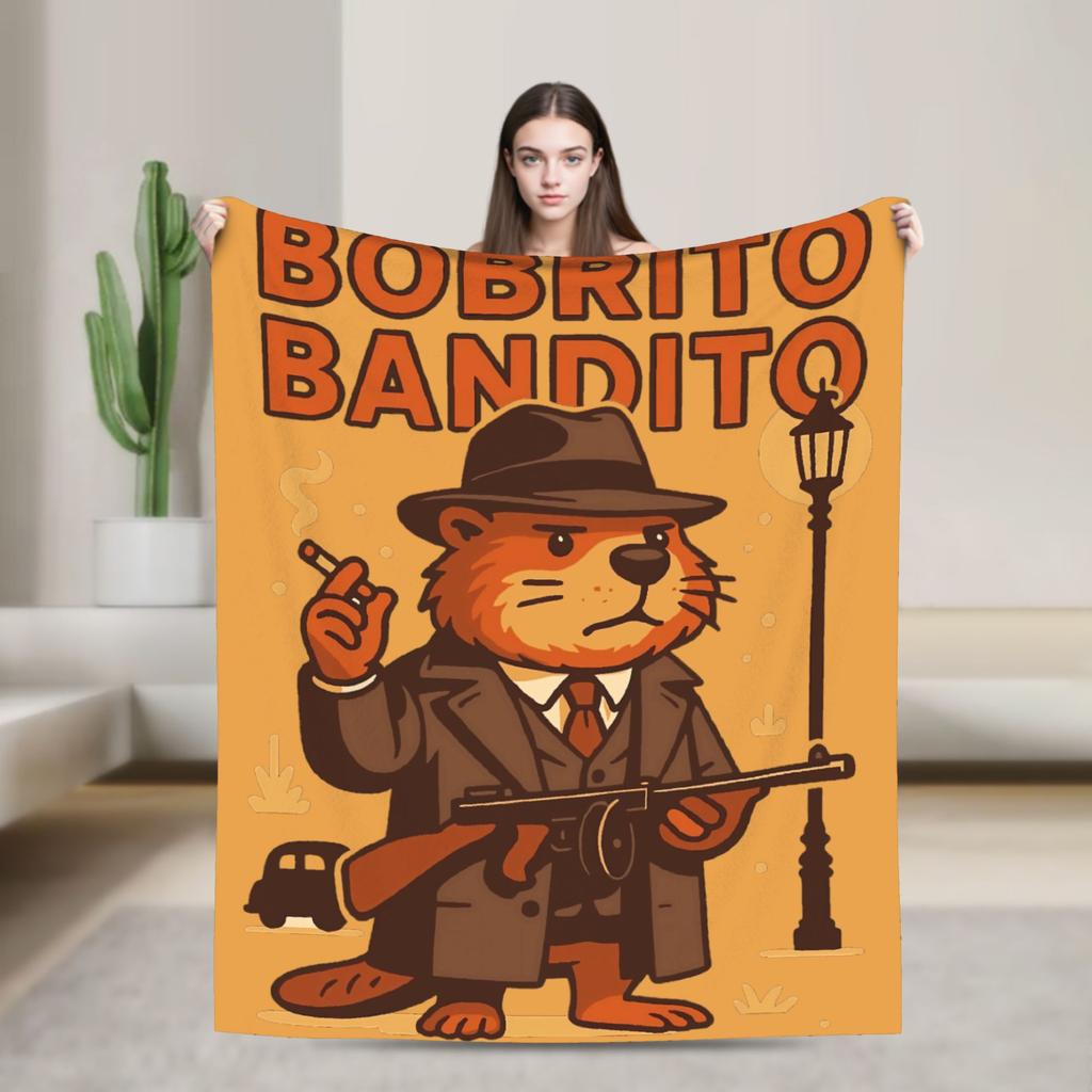 Cappuccino Assassino Italian Brainrot Memes Blanket Travel Flannel Bedding Throws For Couch Chair Sofa Bed Super Soft Bedspread