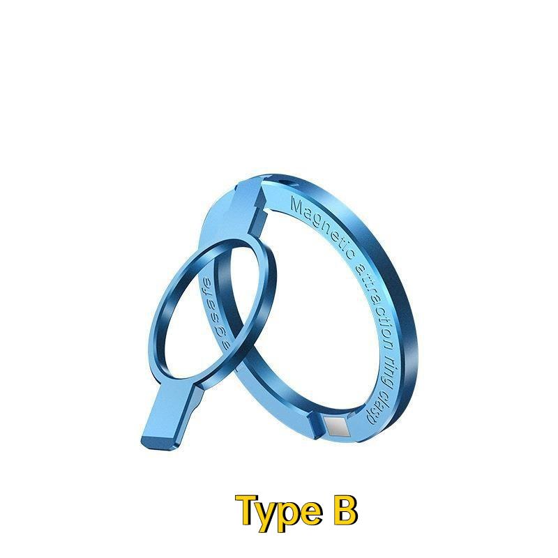 Ultra-thin Cell Phone Ring Holder Magnetic Ring Rotatable Foldable Kickstand Magnet Grip Desktop Stand for MagSafe IPhone 15 14