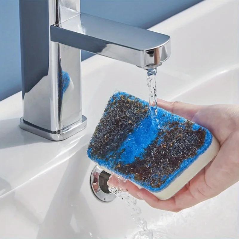 1 multi-purpose cleaning brush - sponge replacement core - manual bathroom kitchen living room bedroom toilet cleaning