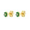 CRMYA Copper Gold Plated Earring Set For Women Color CZ Zircon Piercing Clip Hoop Dangle Earrings For Women Jewelry Wholesale