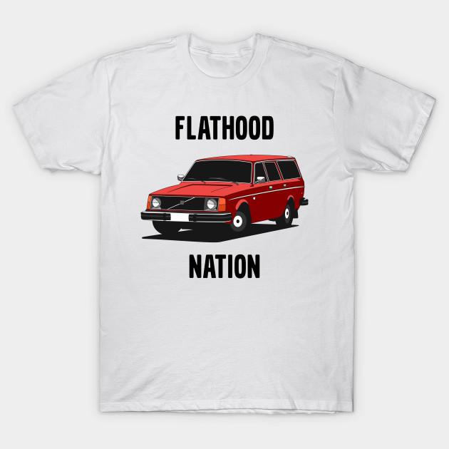 

Men Black Print T-shirt Volvo 245 Flathood No-Cut Transfer Paper Print Cotton Tshirt S