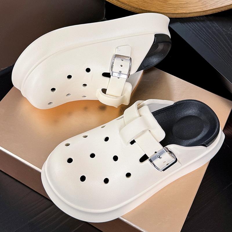 2026 Women's Summer EVA Closed-Toe Half-Slippers - Non-Smelly, Versatile, Fashionable Outdoor Footwear