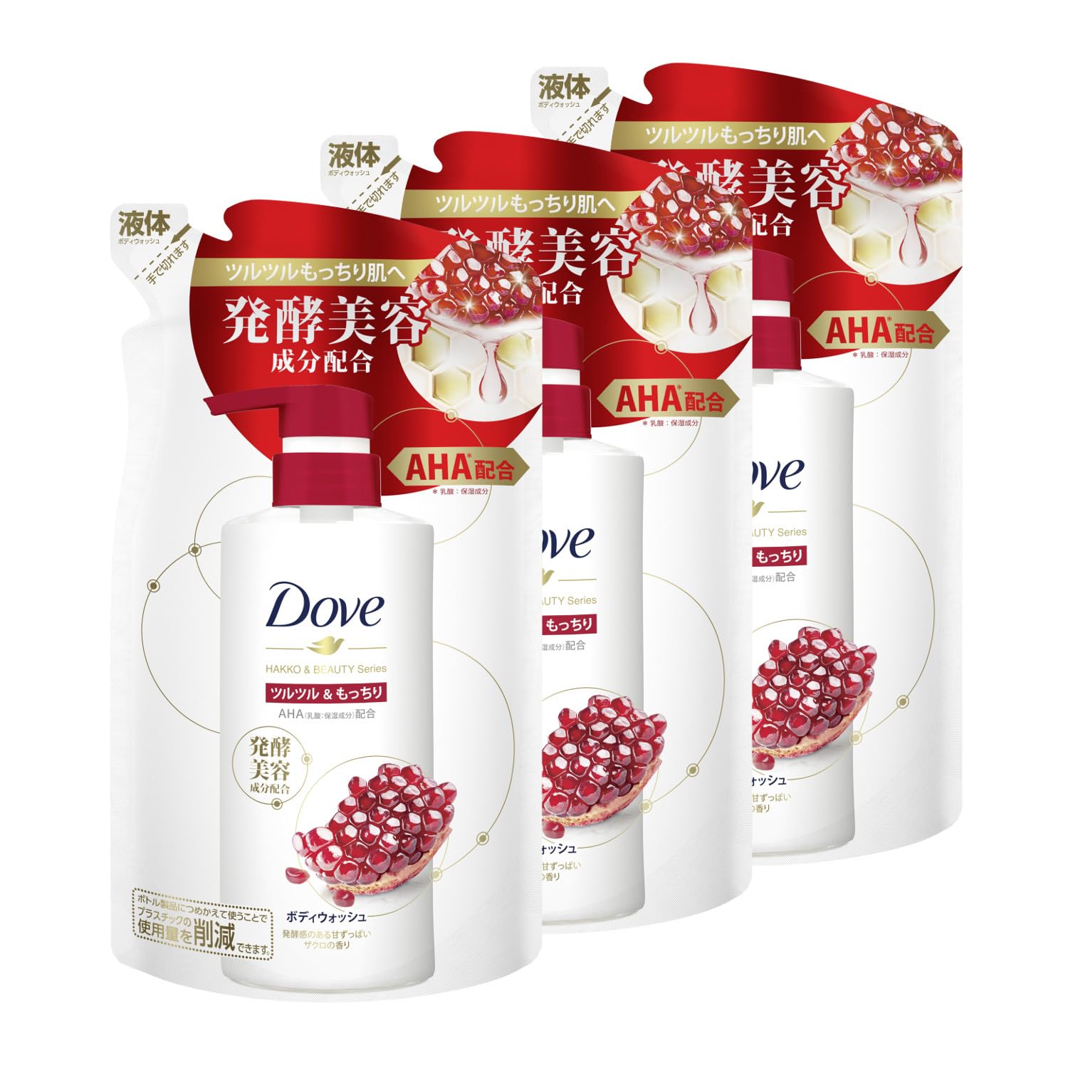 

Dove Body Wash Fermented Beauty Series Smooth Fluffy Сменный блок 340 г x 3 [Оптовая закупка] & & (Гель для тела) Fragrance