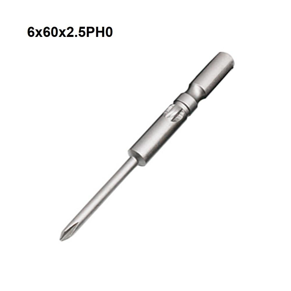 

6mm Magnetic Screwdriver Cross Screwdriver Bit Electric Screwdriver Bit 6x60x2.5PH0